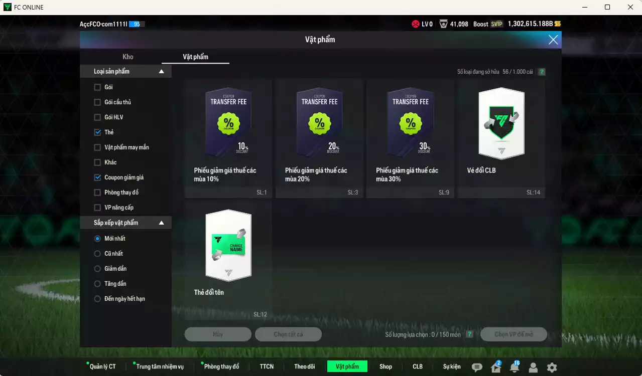 Ảnh ACC 1302615b trắng, có thẻ đổi tên, còn CP GIẢM THUẾ. Dư 131.000TC