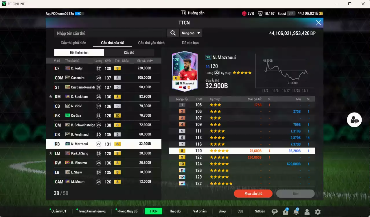 Ảnh Man Utd. 919.260b dư 44kb có Forlán CC, Casemiro WS, CR7 DCB, Beckham HG, Vidic WS, De Gea 24PL+10, Schweinsteiger DC, Ferdinand DC, Mazraoui SPL, Park CC, Mbeumo 23HW... Đã đào tạo chỉ số nhiều ct