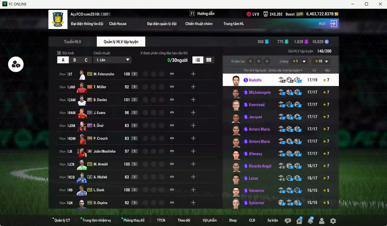 Ảnh ACC 6.463.722b trằng, có thẻ đổi tên, còn CP GIẢM THUẾ. HLV Xịn