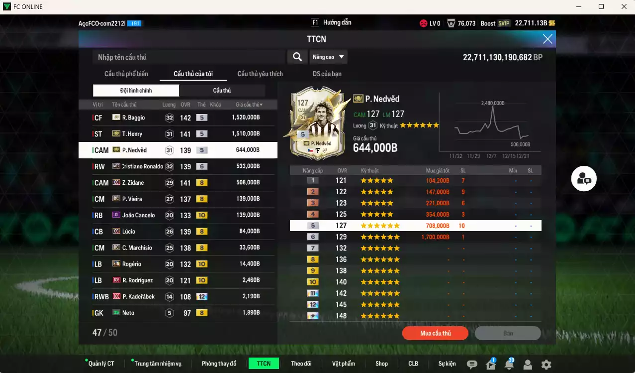 Ảnh Juventus 5.131.910b có Baggio ITM+5, Henry ITM+5, Nedved ITM+5, Zidane CC (fix BP), CR7 No.7+6, Vieira DC, Cancelo LOL+10, Lúcio CC, Marchisio DC... Còn rất nhiều CP GIẢM THUẾ, HLV Xịn, đã đào tạo full chỉ số cầu thủ vs nữa bảng chiến thuật