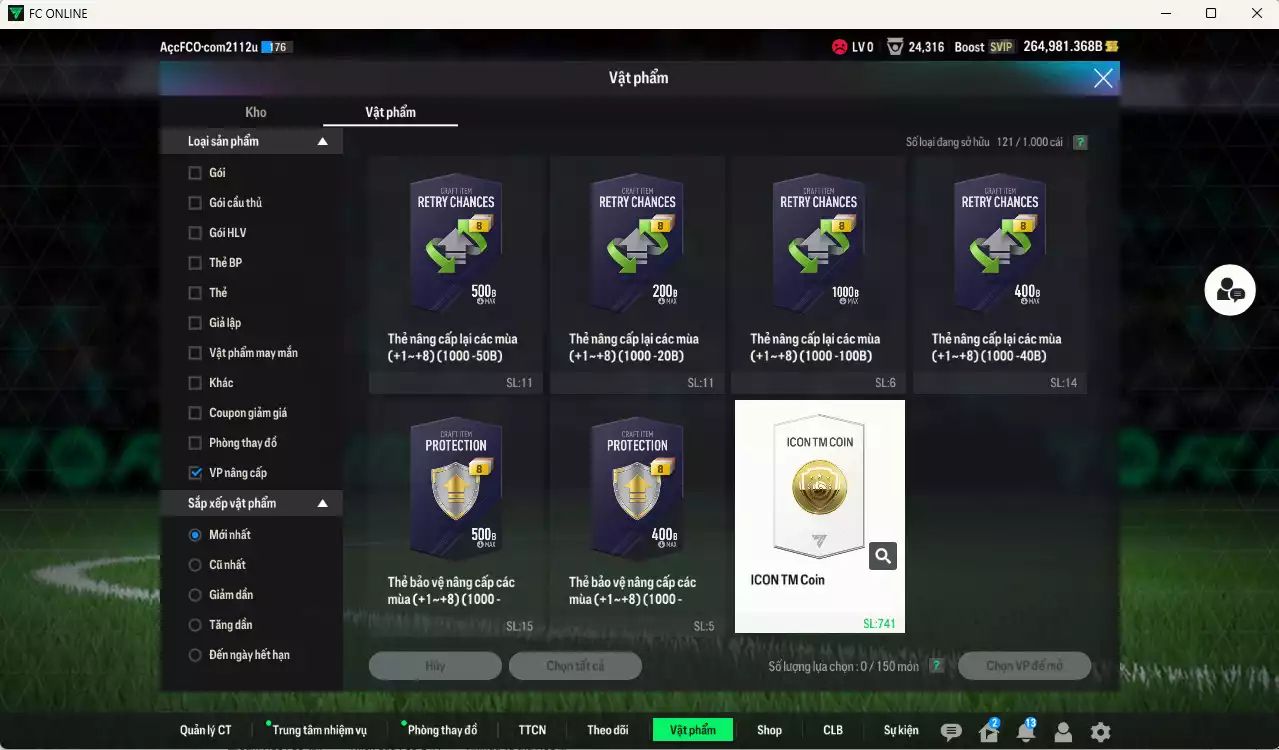 Ảnh ACC 264981b trắng, có thẻ đổi tên, còn CP GIẢM THUẾ. HLV Xịn, dư 143.000TC