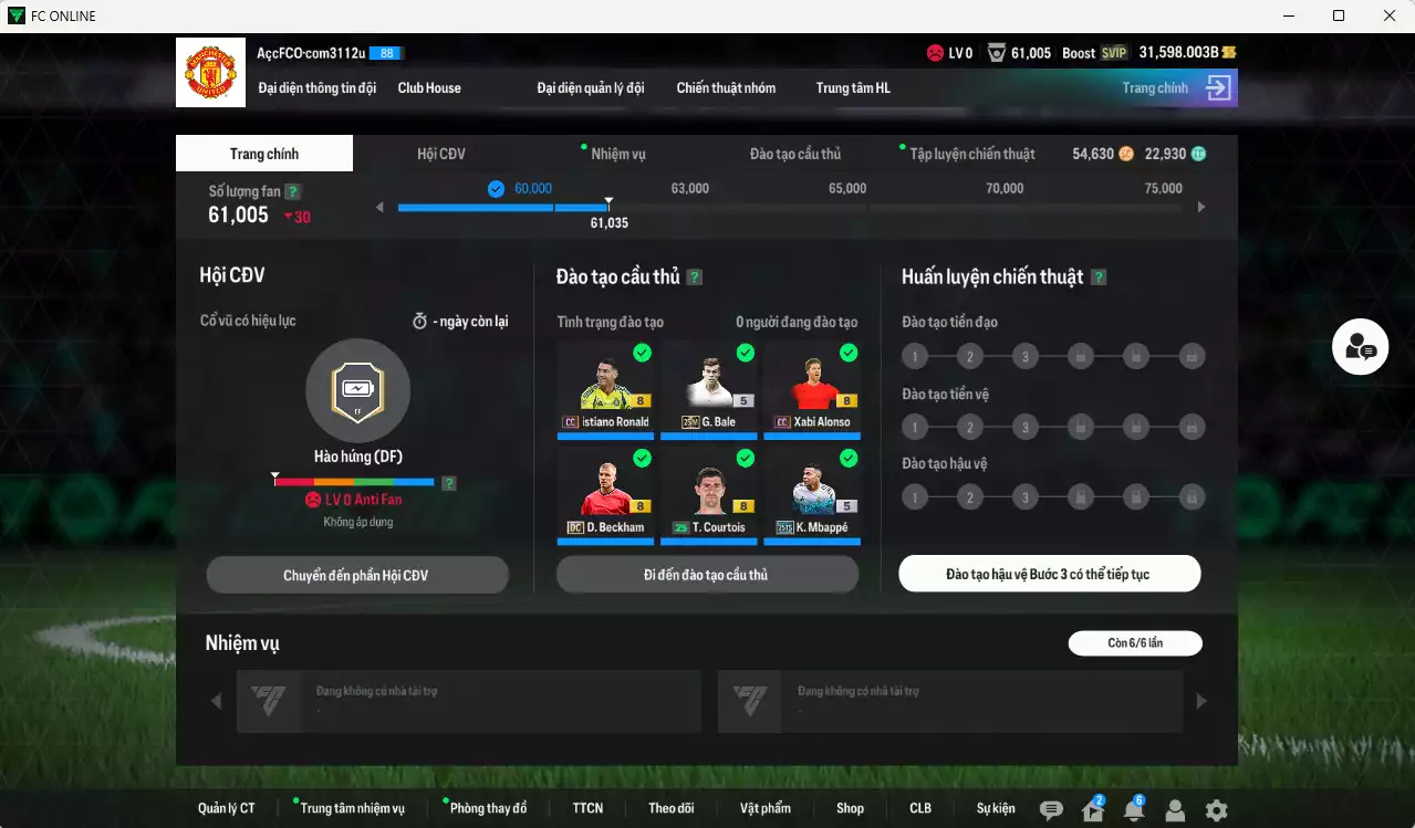 Ảnh Real Madrid 5.011.390b có CR7 CC+8, Varane DC, Rudiger 25TS+7, Mbappé 25TS, Beckham DC, Valverde 25TS, Kroos CC, Zidane LN, Kaká LN... Còn nhiều CP GIẢM THUẾ, đã dào tạo chỉ số full cầu thủ