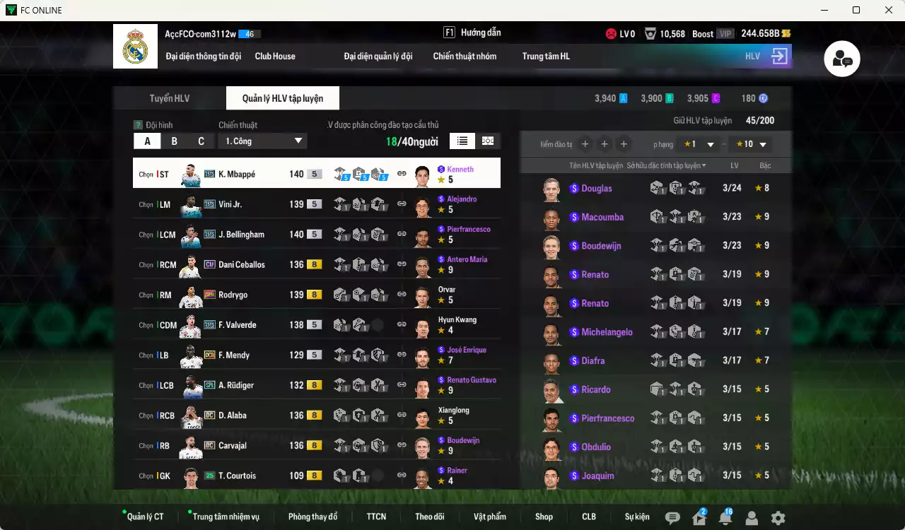 Ảnh Real Madrid 2.282.820b có Mbappé 25TS, Bellingham 25TS, Valverde 25TS, Vini 25TS, Bale WS, Alaba DC, Rudiger SPL, Casemiro WS, Benzema DC, Kroos DC, Arnold 23HW, Rodrygo 23HW...