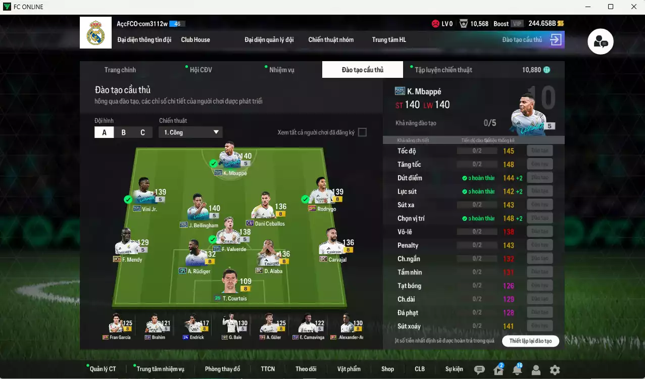 Ảnh Real Madrid 2.282.820b có Mbappé 25TS, Bellingham 25TS, Valverde 25TS, Vini 25TS, Bale WS, Alaba DC, Rudiger SPL, Casemiro WS, Benzema DC, Kroos DC, Arnold 23HW, Rodrygo 23HW...