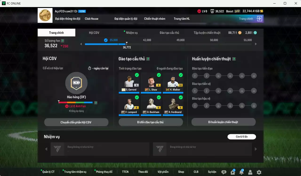 Ảnh Anh 1.958.450b có Gerrard ITM+5, Walker BTB+10, Beckham DC, Ferdinand DC, Rooney DC, Lampard DC, Rashford HG+9, Arnold HG+9, Cole HG+9...  Còn nhiều coin TM, HLV Xịn, đã đào tạo chỉ số full cầu thủ