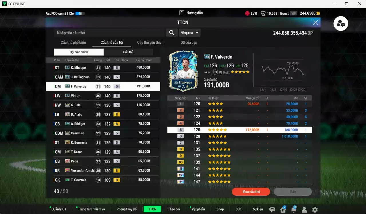 Ảnh Real Madrid 2.282.820b có Mbappé 25TS, Bellingham 25TS, Valverde 25TS, Vini 25TS, Bale WS, Alaba DC, Rudiger SPL, Casemiro WS, Benzema DC, Kroos DC, Arnold 23HW, Rodrygo 23HW...