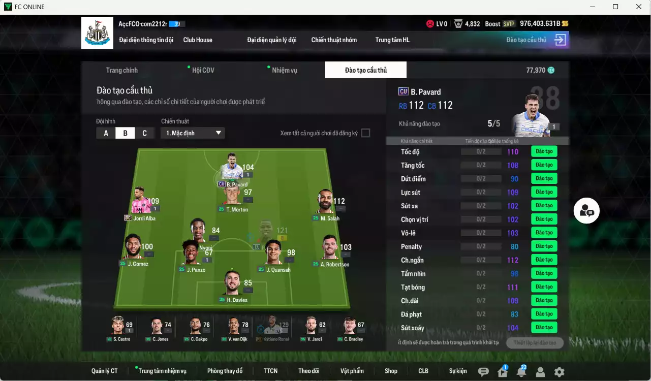 Ảnh ACC 976403b trắng, có thẻ đổi tên. HLV Xịn