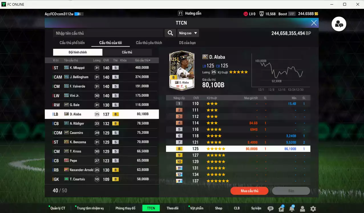 Ảnh Real Madrid 2.282.820b có Mbappé 25TS, Bellingham 25TS, Valverde 25TS, Vini 25TS, Bale WS, Alaba DC, Rudiger SPL, Casemiro WS, Benzema DC, Kroos DC, Arnold 23HW, Rodrygo 23HW...