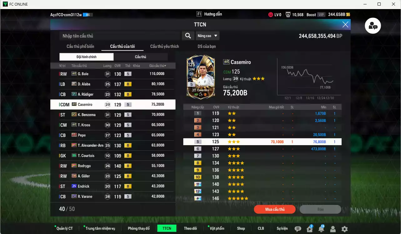 Ảnh Real Madrid 2.282.820b có Mbappé 25TS, Bellingham 25TS, Valverde 25TS, Vini 25TS, Bale WS, Alaba DC, Rudiger SPL, Casemiro WS, Benzema DC, Kroos DC, Arnold 23HW, Rodrygo 23HW...