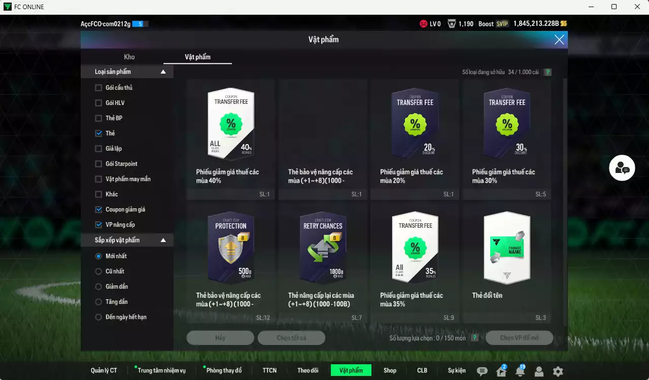 Ảnh ACC 1845213b trắng, có thẻ đổi tên, còn nhiều CP giảm thuế