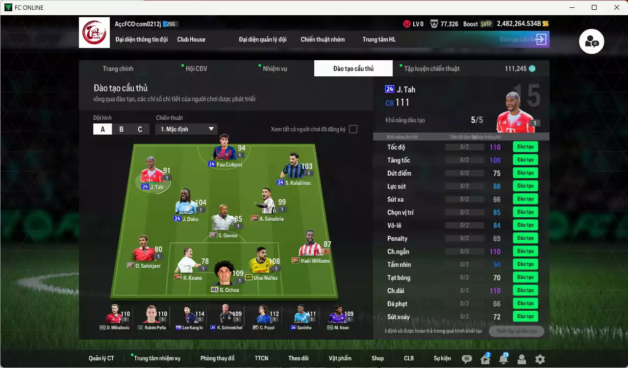 Ảnh ACC 2482264b trắng, có thẻ đổi tên, có miniface. Dư 111.000TC