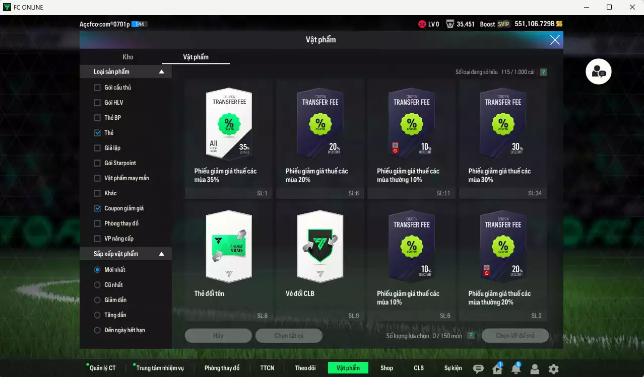 Ảnh ACC 551106b trắng, có thẻ đổi tên, còn CP giảm thuế. HLV Xịn, dư 140k TC