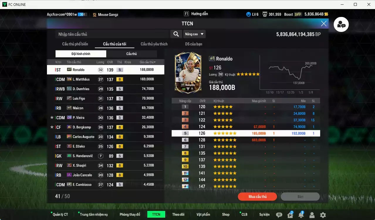 Ảnh Inter Milan 670.070b có Ronaldo WS, Matthaus RTN, Dumfries 25TS, Figo No.7, Maicon WS, Vieira CH, Bergkamp HG... HLV Xịn, gần full đào tạo chiến thuật vs chỉ số ct