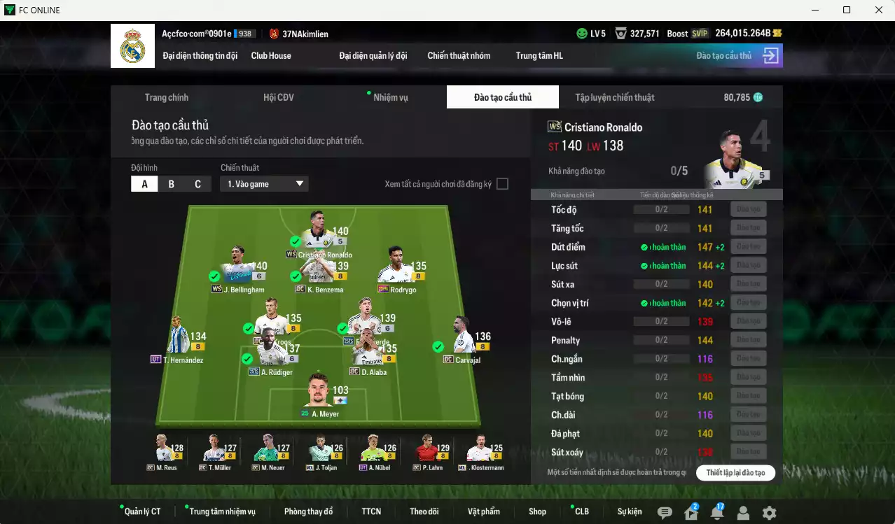 Ảnh Real Madrid 5.385.530b dư 260kb có CR7 WS, Bellingham WS+6, Valverde 25TS+6, Kroos DC, Benzema DC, Rudiger 25TS+6, Theo UT(fix BP), Alaba DC, Carvajal DC... Full miniface, HLV Siêu Xịn, đã full đào tạo chiến thuật lẫn cầu thủ, VIP BK Tháng 1