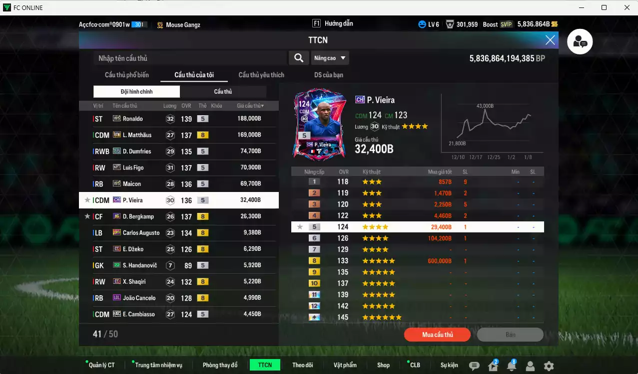 Ảnh Inter Milan 670.070b có Ronaldo WS, Matthaus RTN, Dumfries 25TS, Figo No.7, Maicon WS, Vieira CH, Bergkamp HG... HLV Xịn, gần full đào tạo chiến thuật vs chỉ số ct