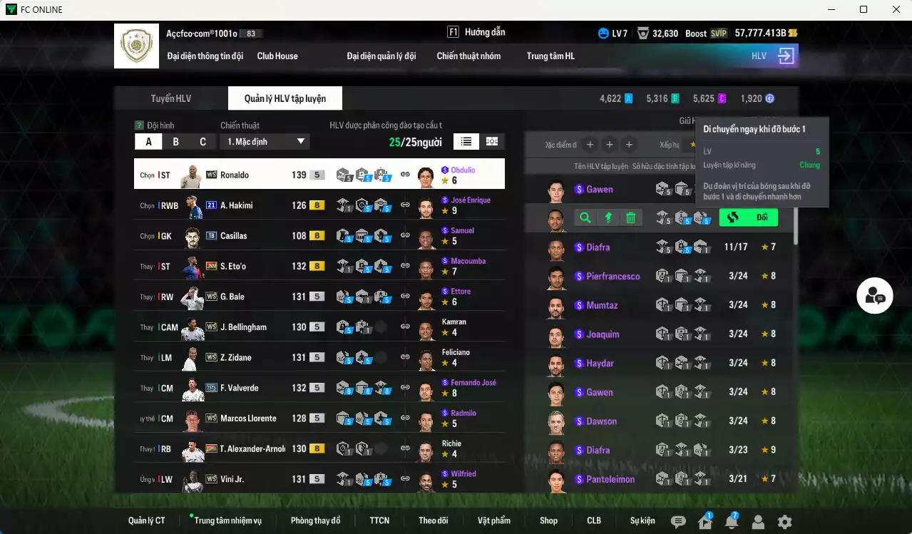 Ảnh Real Madrid 3.542.900b (team phụ Real WS+5) có Kroos DC, Benzema DC, Eto JNM, CR7 CH, Valverde 25TS, Ronaldo WS, Bellingham WS, Hazard WS, Bale WS, Zidane WS, Modric WS, Mbappé WB... Còn nhiều CP giảm thuế