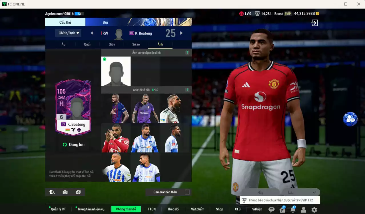 Ảnh ACC 1054349b trắng, có thẻ đổi tên, full miniface, còn CP giảm thuế