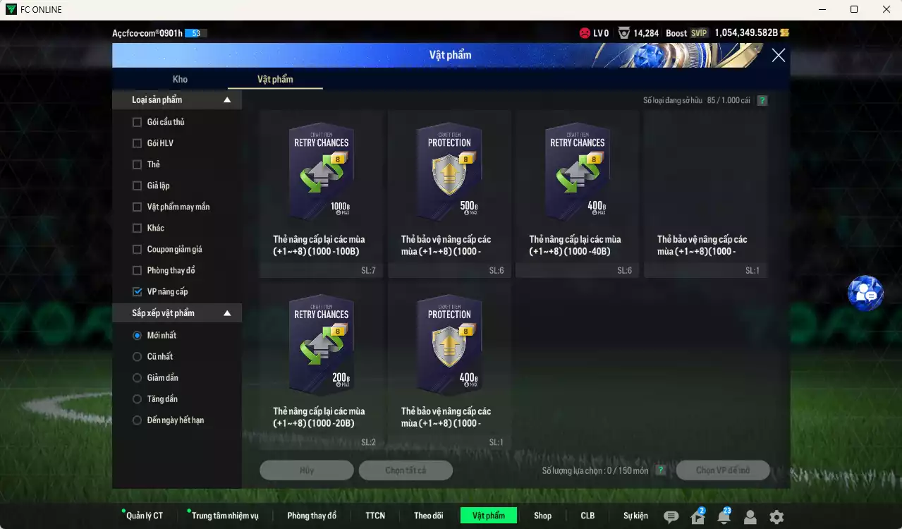 Ảnh ACC 1054349b trắng, có thẻ đổi tên, full miniface, còn CP giảm thuế