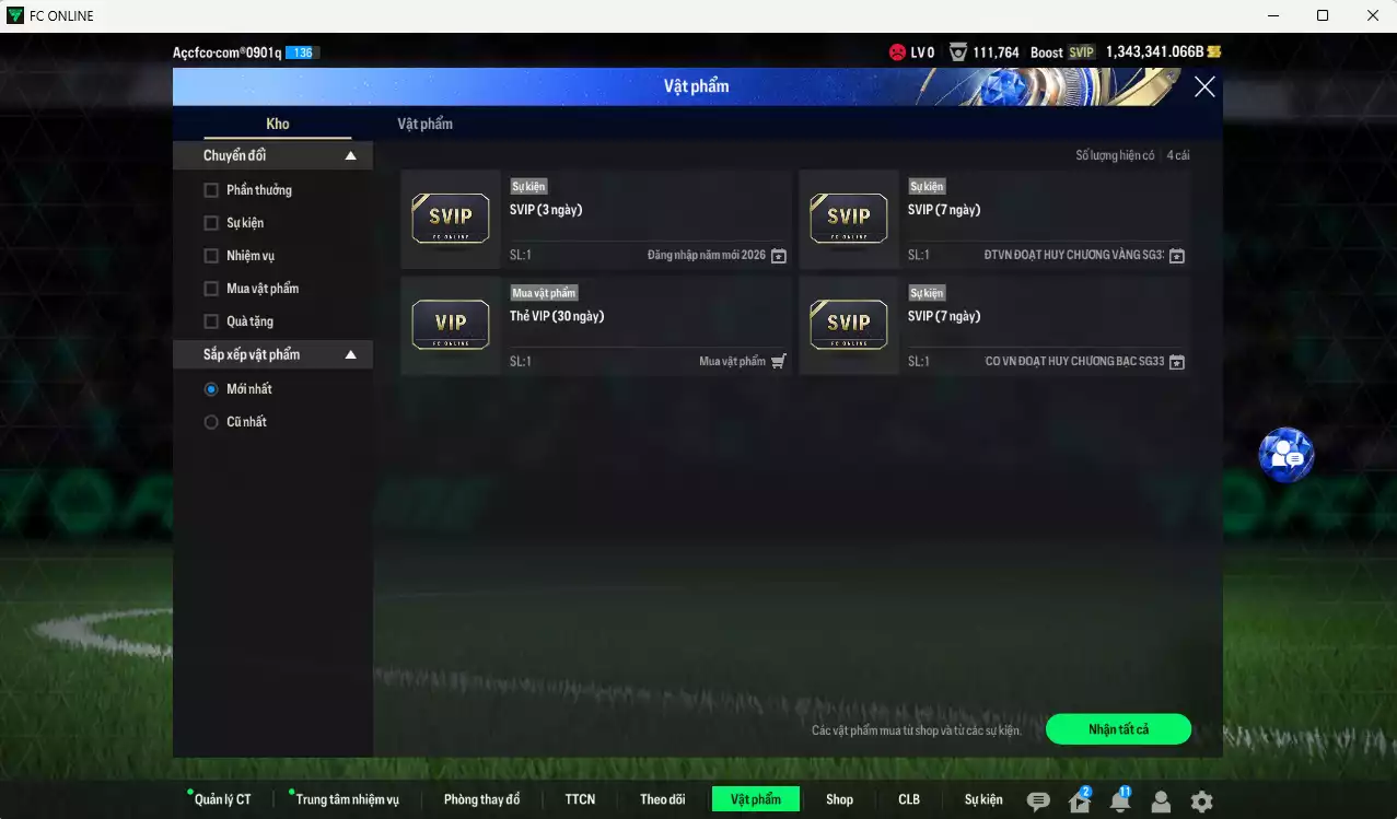 Ảnh ACC 1343341b trắng, có thẻ đổi tên, full miniface. HLV Xịn