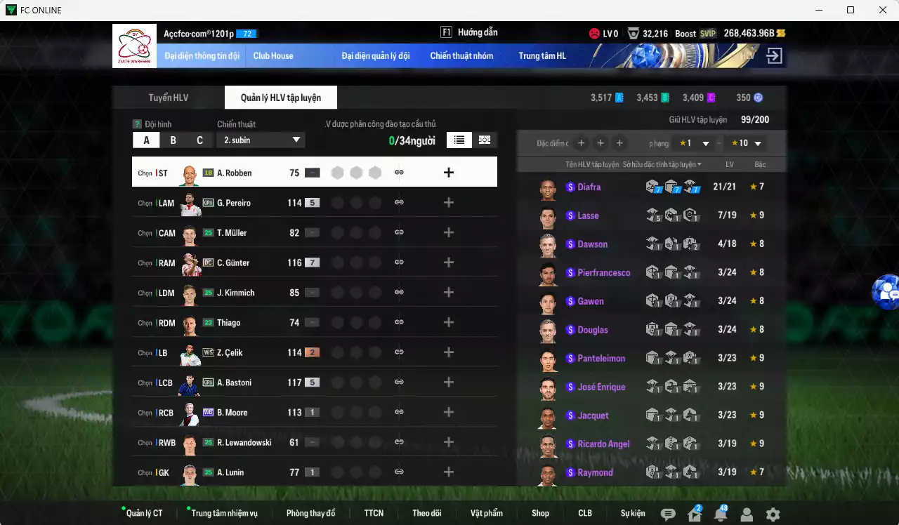 Ảnh ACC 268463b trắng vs Xuân Son PRM, Quang Hải PRM, có thẻ đổi tên. Dư 130k TC