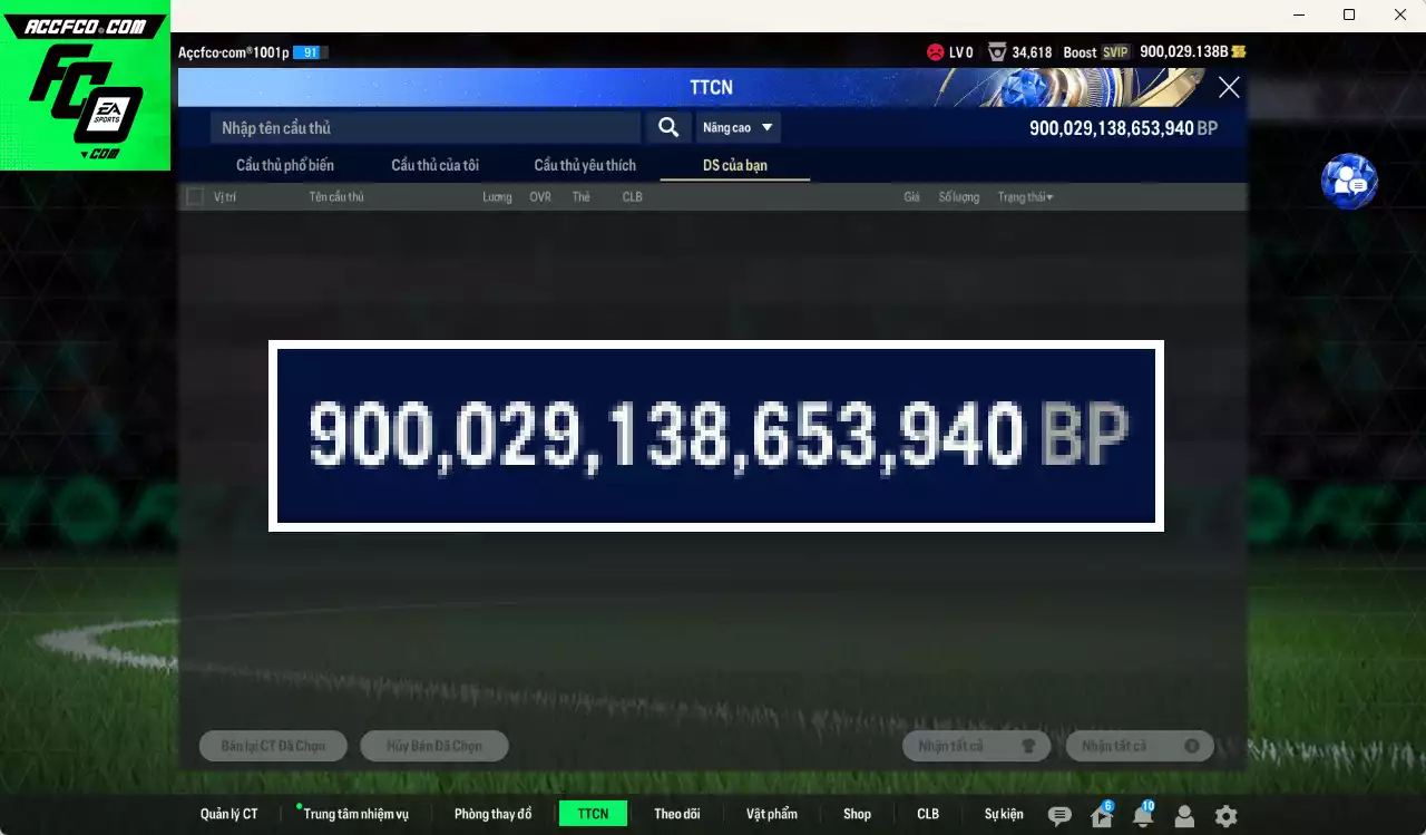 ACC 900029b trắng, full miniface