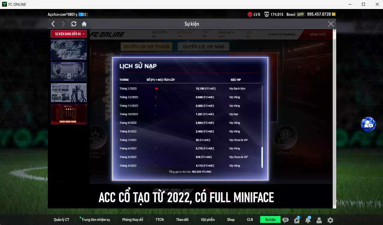 Ảnh ACC 995457b trắng, có thẻ đổi tên, full miniface. HLV Xịn