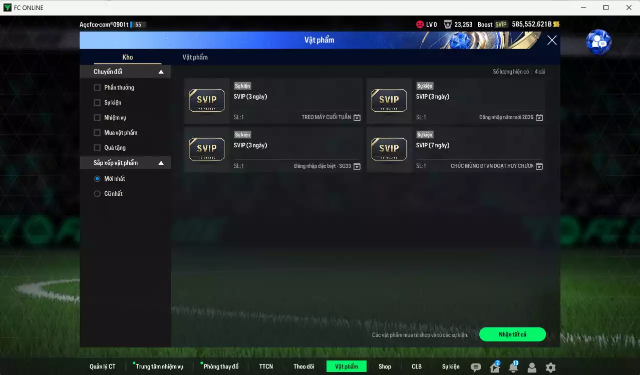 Ảnh ACC 585552b trắng, có thẻ đổi tên. HLV Xịn