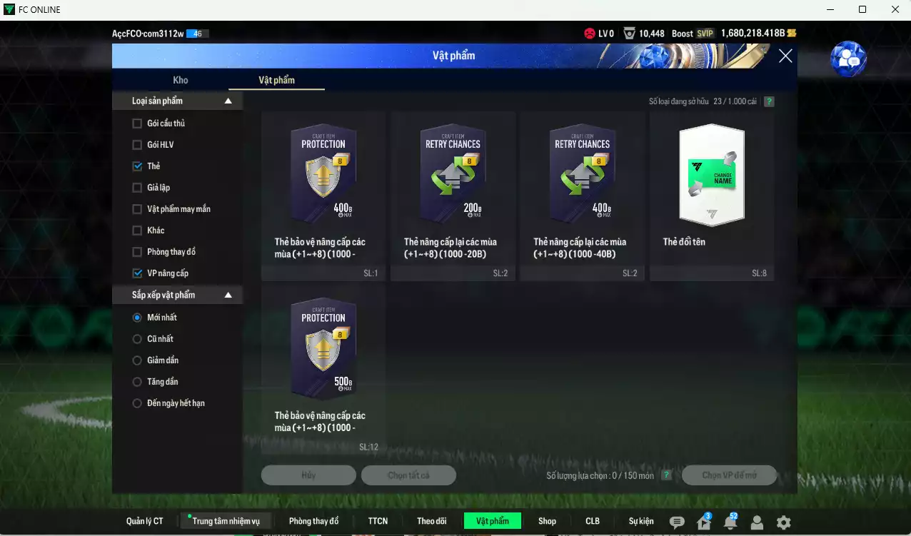 Ảnh ACC 1680277b trắng, có thẻ đổi tên, full miniface
