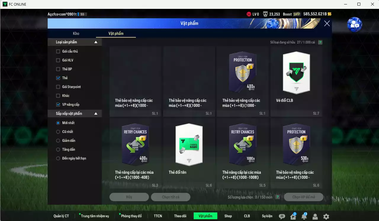 Ảnh ACC 585552b trắng, có thẻ đổi tên. HLV Xịn