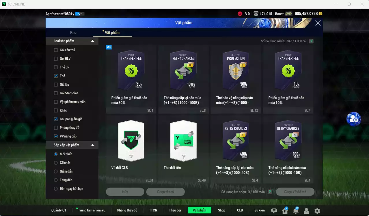 Ảnh ACC 995457b trắng, có thẻ đổi tên, full miniface. HLV Xịn