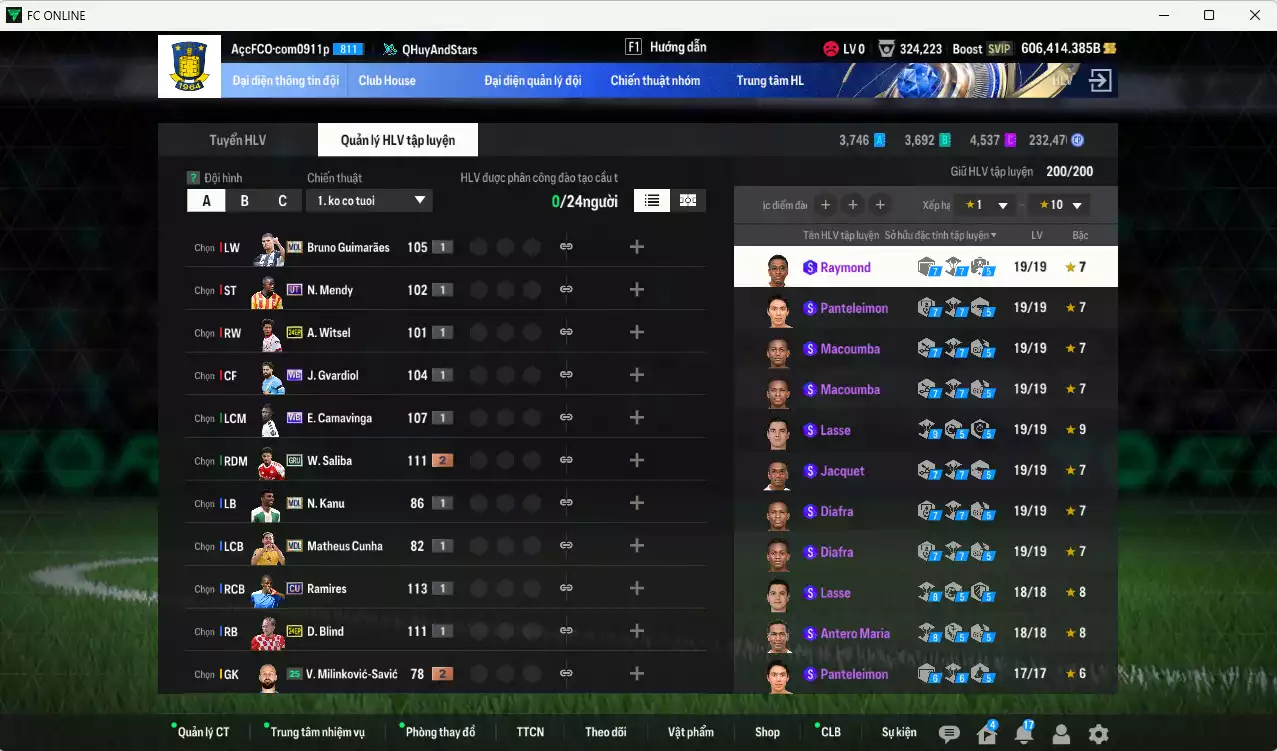 Ảnh ACC 606414b trắng, có thẻ đổi tên, full miniface. HLV Siêu Xịn
