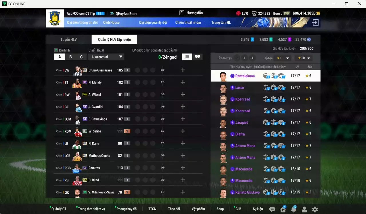 Ảnh ACC 606414b trắng, có thẻ đổi tên, full miniface. HLV Siêu Xịn