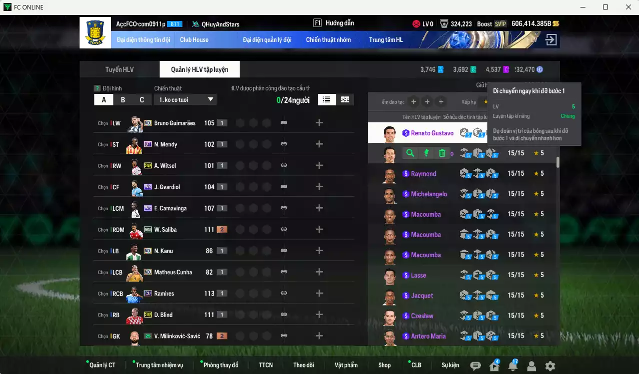 Ảnh ACC 606414b trắng, có thẻ đổi tên, full miniface. HLV Siêu Xịn