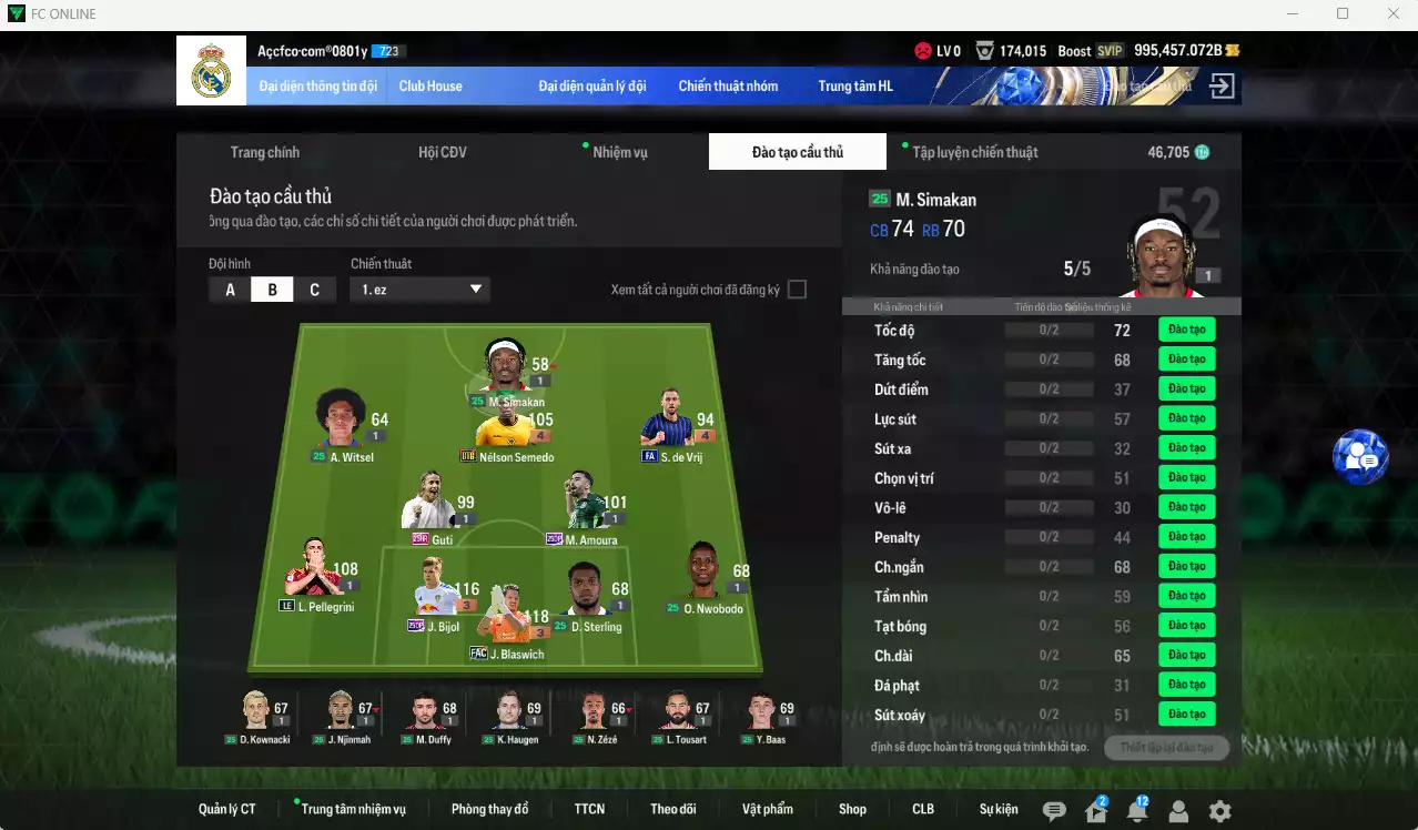 Ảnh ACC 995457b trắng, có thẻ đổi tên, full miniface. HLV Xịn