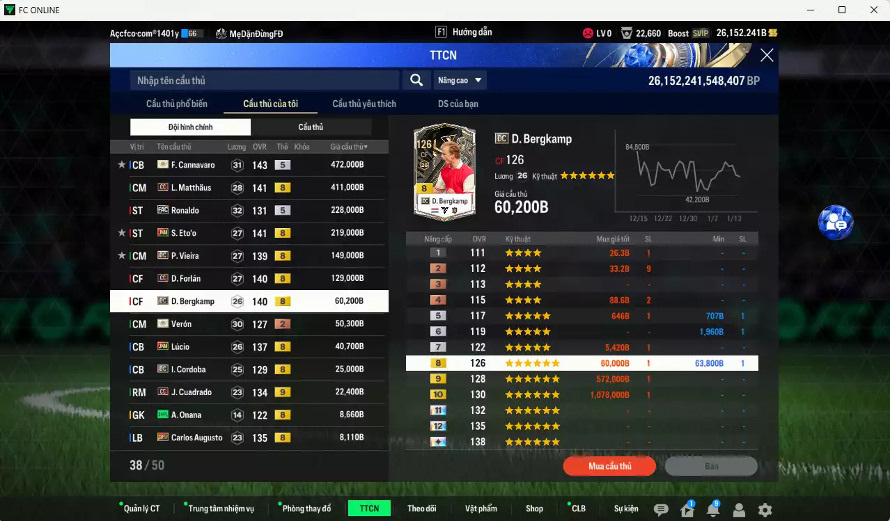 Ảnh Inter Milan 2.426.460b có Cannavaro ITM+5, Crespo ITM+5, Matthaus CC, Ronaldo FAC, Eto JNM, Vieira DC, Forlán CC, Bergkamp DC, Verón ITM+2, Lúcio JNM... Đã đào tạo chỉ số nhiều cầu thủ