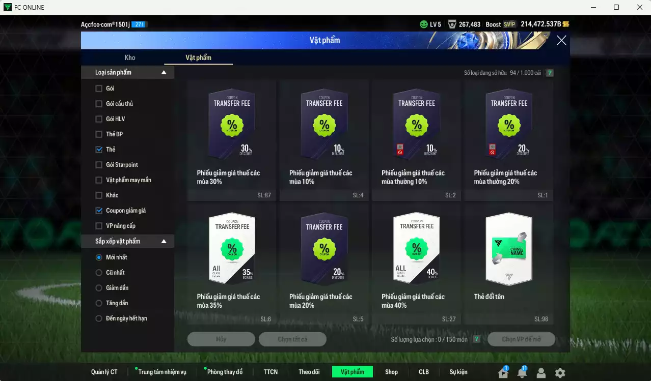 Ảnh [Tặng 250 FC] Juventus 19.922.780b dư 200kb có Gullit ITM+5, Henry ITM+5, CR7 WS, Del Piero ITM+5, Vieira ITM+5, Zidane CC, Chiellini DC, Lúcio CC... Còn rất nhiều CP GIẢM THUẾ, HLV Xịn, đã full đào tạo chiến thuật vs chỉ số ct, VIP BK Tháng 2