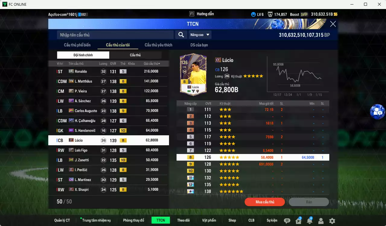 Ảnh [Dư nhiều BP] Inter Milan 2.872.590b dư 310kb có Bergkamp ITM+5, Crespo ITM+5, Maicon WS, Eto JNM, Ronaldo FAC, Matthaus RTN, Vieira DC, A. Sánchez UT, Lúcio CC, Augusto 23HW+9, Zanetti BTB+10, Figo No.7... Full miniface, còn nhiều CP GIẢM THUẾ. HLV Xịn, gần full đào tạo chiến thuật vs chỉ số ct