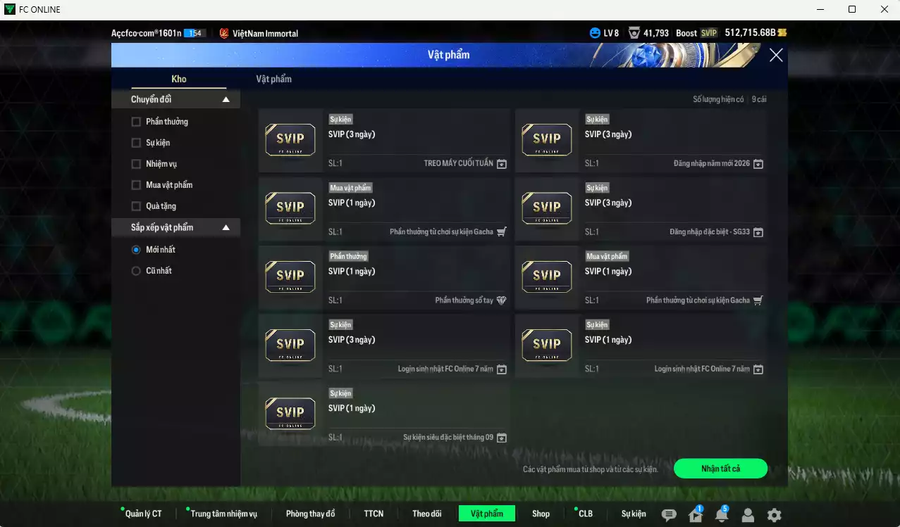 Ảnh [Dư nhiều BP] Juventus 6.878.310b dư 500kb có Henry ITM+5, Ronaldinho ITM+5, Pirlo ITM+5, Del Piero ITM+5, Bremer UT, Vieira DC, Chiesa FC, Lúcio CC, Rush DC, Pogba RTN... Full miniface, HLV Xịn, đã đào tạo full chỉ số cầu thủ, dư 190k TC