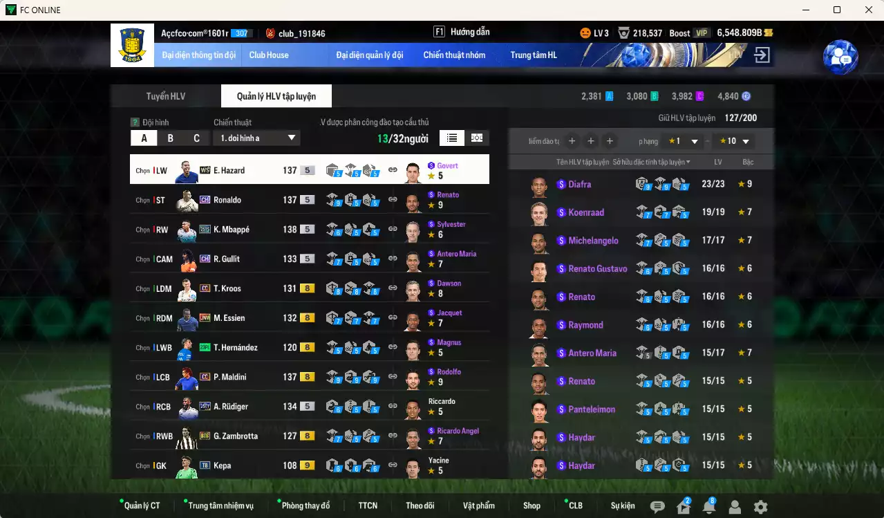 Ảnh mix 8 Real Madrid vs 3 AC Milan 1.905.580b có Ronaldo CH, Mbappé 25TS, Kroos CC, Hazard WS, Rudiger 25TY, Gulit CH, Maldini CC, Essien JNM... Full miniface, HLV Xịn