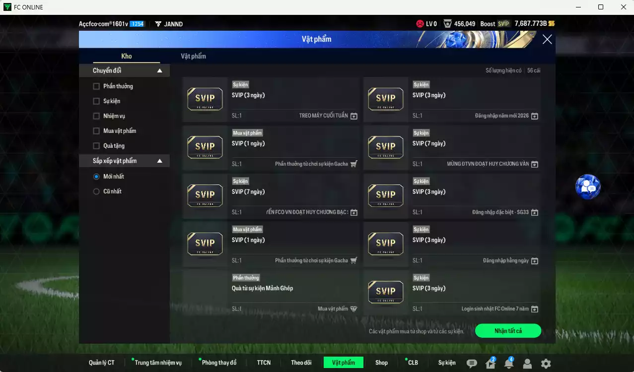 Ảnh Bayern Munich 1.080.810b có Musiala 25TS, Olise 25TS, Kane WS, Kim Min Jae WS, Goretzka FA+10, Gnabry WS, Kimmich WS, Mullger HG, Sabitzer HG, Guerreiro UT... Full miniface, còn nhiều CP GIẢM THUẾ. HLV Siêu Xịn, đã full đào tạo chiến thuật, dư 270k TC