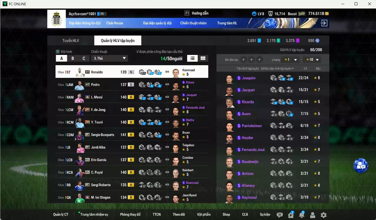 Ảnh Barcelona 541.010b có Ronaldo WS, Pedro WS, Busquets DC, Messi HG, Puyol MDL, F. de Jong 23HW, Touré JNM, Eric García MDL, Alba DC... Full miniface, còn nhiều CP GIẢM THUẾ. Đã đào tạo chỉ số nhiều cầu thủ