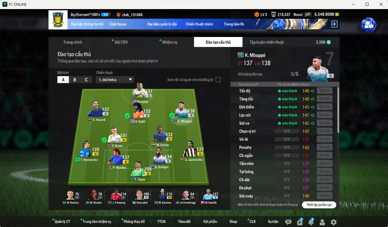 Ảnh mix 8 Real Madrid vs 3 AC Milan 1.905.580b có Ronaldo CH, Mbappé 25TS, Kroos CC, Hazard WS, Rudiger 25TY, Gulit CH, Maldini CC, Essien JNM... Full miniface, HLV Xịn