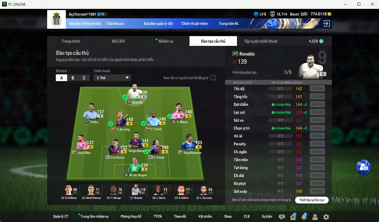 Ảnh Barcelona 541.010b có Ronaldo WS, Pedro WS, Busquets DC, Messi HG, Puyol MDL, F. de Jong 23HW, Touré JNM, Eric García MDL, Alba DC... Full miniface, còn nhiều CP GIẢM THUẾ. Đã đào tạo chỉ số nhiều cầu thủ