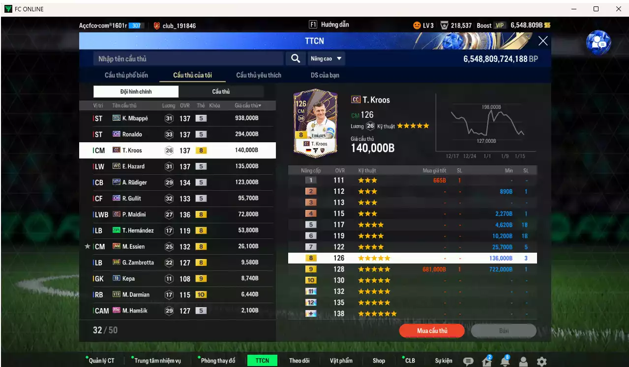 Ảnh mix 8 Real Madrid vs 3 AC Milan 1.905.580b có Ronaldo CH, Mbappé 25TS, Kroos CC, Hazard WS, Rudiger 25TY, Gulit CH, Maldini CC, Essien JNM... Full miniface, HLV Xịn