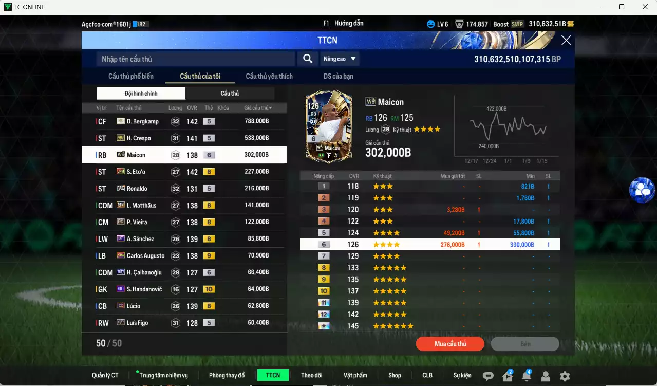 Ảnh [Dư nhiều BP] Inter Milan 2.872.590b dư 310kb có Bergkamp ITM+5, Crespo ITM+5, Maicon WS, Eto JNM, Ronaldo FAC, Matthaus RTN, Vieira DC, A. Sánchez UT, Lúcio CC, Augusto 23HW+9, Zanetti BTB+10, Figo No.7... Full miniface, còn nhiều CP GIẢM THUẾ. HLV Xịn, gần full đào tạo chiến thuật vs chỉ số ct