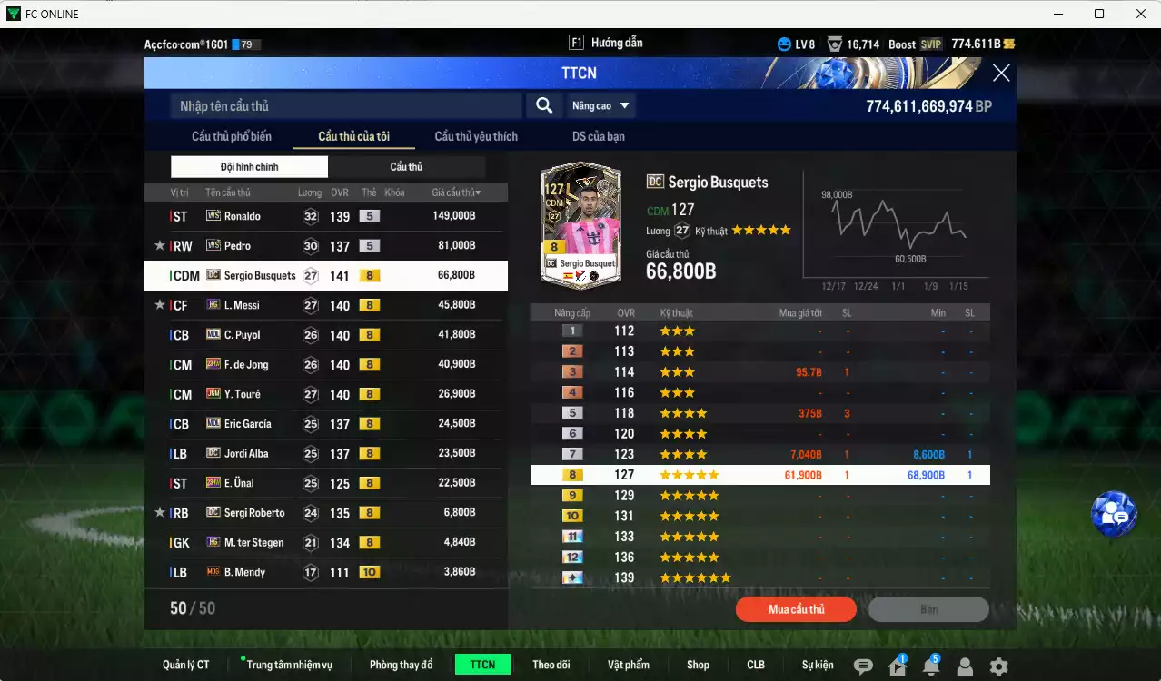 Ảnh Barcelona 541.010b có Ronaldo WS, Pedro WS, Busquets DC, Messi HG, Puyol MDL, F. de Jong 23HW, Touré JNM, Eric García MDL, Alba DC... Full miniface, còn nhiều CP GIẢM THUẾ. Đã đào tạo chỉ số nhiều cầu thủ