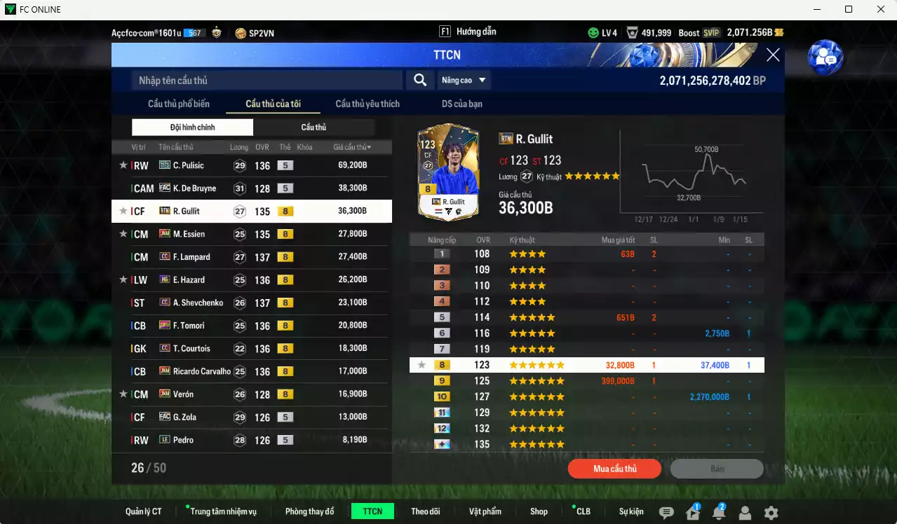 Ảnh Chelsea 358.460b có Pulisic 25TS, K. De Bruyne FAC, Gullit RTN, Essien JNM, Lampard CC, Sheva CC, Hazard HG... Full miniface, HLV Xịn, đã full đào tạo chiến thuật