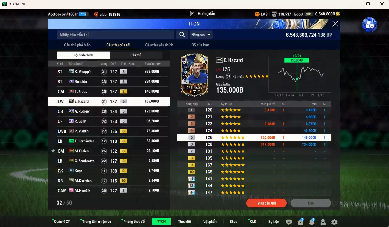 Ảnh mix 8 Real Madrid vs 3 AC Milan 1.905.580b có Ronaldo CH, Mbappé 25TS, Kroos CC, Hazard WS, Rudiger 25TY, Gulit CH, Maldini CC, Essien JNM... Full miniface, HLV Xịn