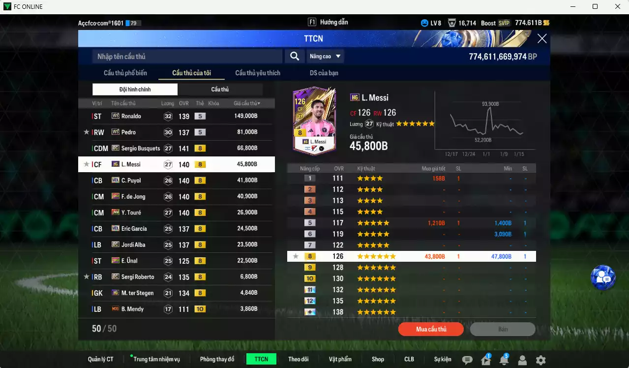 Ảnh Barcelona 541.010b có Ronaldo WS, Pedro WS, Busquets DC, Messi HG, Puyol MDL, F. de Jong 23HW, Touré JNM, Eric García MDL, Alba DC... Full miniface, còn nhiều CP GIẢM THUẾ. Đã đào tạo chỉ số nhiều cầu thủ