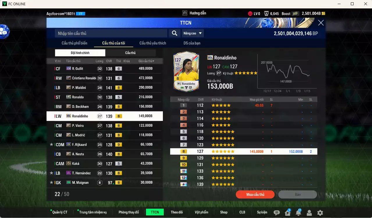 Ảnh AC Milan mix Real Madrid 2.346.810b có Gullit CH+6, CR7 No.7+6, Maldini DC, Ronaldo FAC, Beckham DC, Ronaldinho MDL, Modric DC, Vieira DC, Rijkaard LN+9, Nesta DC... Full miniface, HLV Xịn, đã đào tạo full chỉ số nhiều cầu thủ